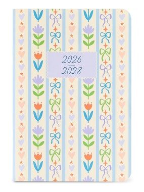 Pen+Gear 24-Month Multicolor Floral Jul 2026 - Jun 2028 Monthly Pocket Planner